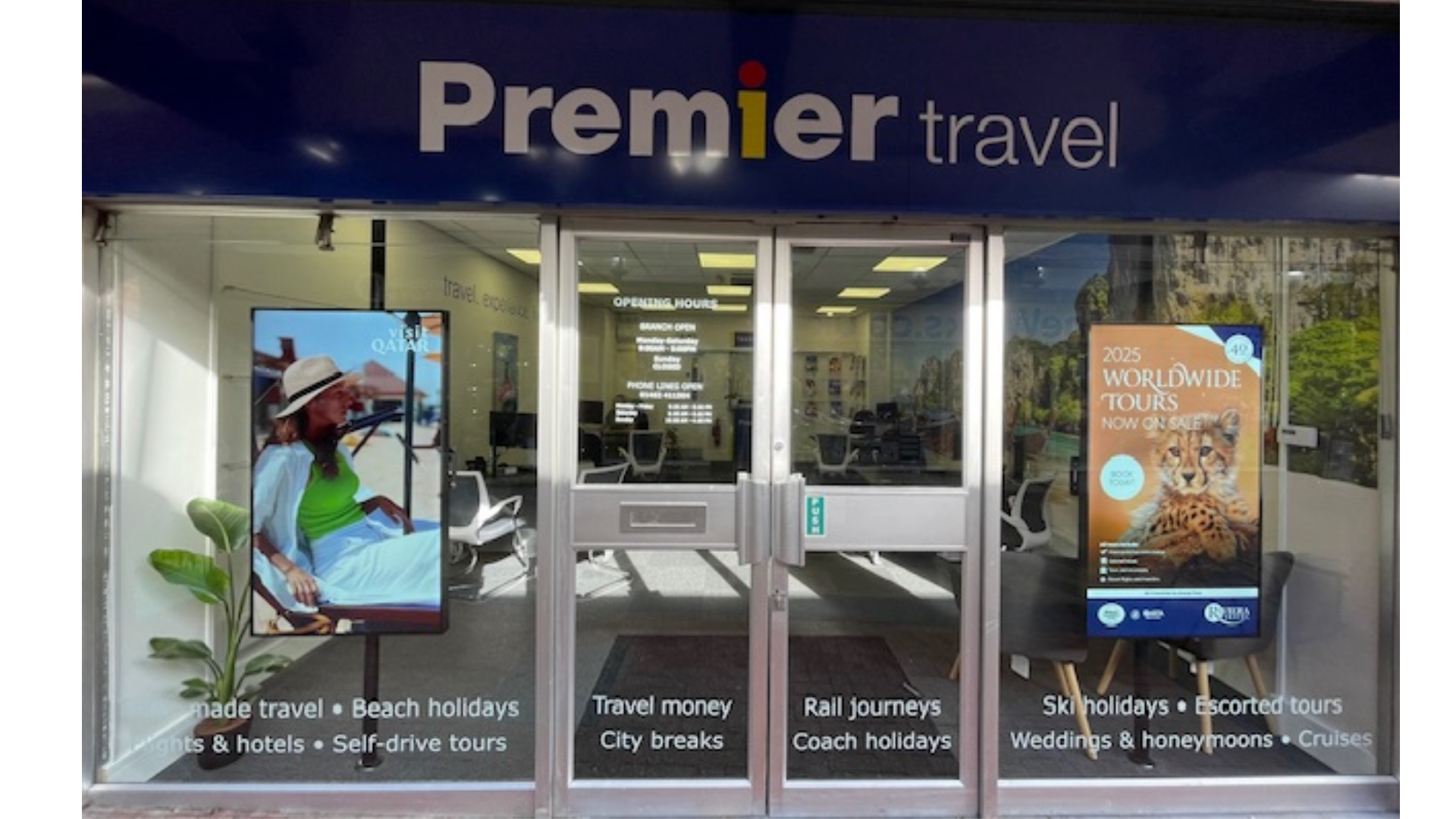 Customer collecting travel money from a local bureau