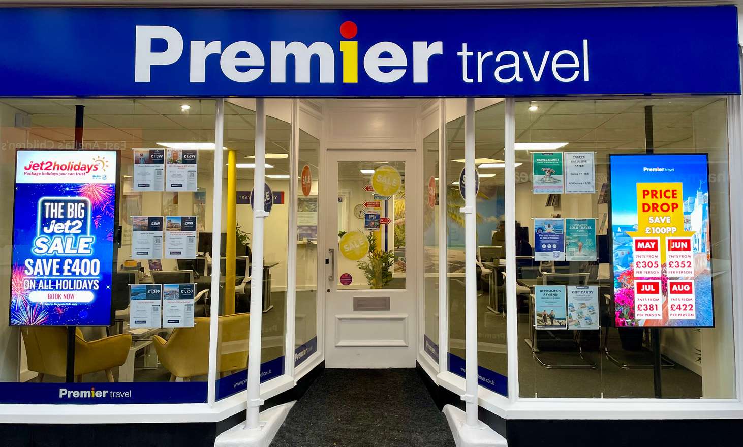 Customer collecting travel money from a local bureau